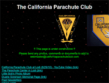 Tablet Screenshot of californiaparachuteclub.info